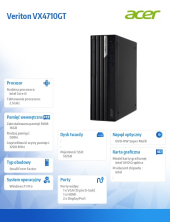 ACER Komputer Veriton VX4710GT i5-13400/16GB/512GB/W11P - DT.VZVEP.00B - Zdjęcie 5
