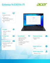 ACER Notebook Extensa 14 EXO14-71 Ultra 5 125H 16GB/512GB/W11 PRO - NX.EJQEP.001 - Zdjęcie 6