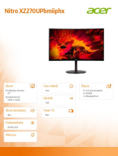 ACER Monitor  27  cali Nitro XZ270UPbmiiphx  - UM.HX0EE.P15 - Zdjęcie 6