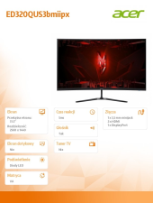 ACER Monitor 31.5 cala Nitro ED320QUS3bmiipx - UM.JE0EE.318 - Zdjęcie 8