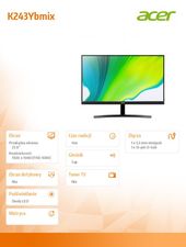 ACER Monitor 23.8 cali K243Ybmix  - UM.QX3EE.001 - Zdjęcie 7
