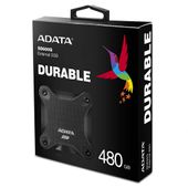ADATA Dysk SSD External SD600Q 480GB USB3.1 Black - ASD600Q-480GU31-CBK - Zdjęcie 3