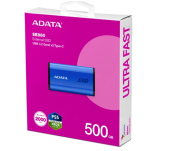ADATA Dysk zewnętrzny SSD SE880 500 GB USB3.2A/C Gen2x2 Niebieski - AELI-SE880-500GCBU - Zdjęcie 2