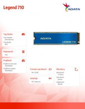 ADATA Dysk SSD Legend 710 1TB PCIe 3x4 2.4/1.8 GB/s M2 - ALEG-710-1TCS - Zdjęcie 8