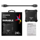 ADATA Dysk SSD External SD600Q 240GB USB3.1 Black - ASD600Q-240GU31-CBK - Zdjęcie 2