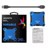 ADATA Dysk SSD External SD600Q 240GB USB3.1 Blue - ASD600Q-240GU31-CBL - Zdjęcie 3
