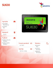 ADATA Dysk SSD Ultimate SU630 3.84 TB 2.5 S3 520/450 MB/s - ASU630SS-3T84Q-R - Zdjęcie 2