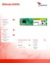 ADATA Dysk SSD Ultimate SU650 240G M.2 TLC 3D 2280 SATA - ASU650NS38-240GT-C - Zdjęcie 3