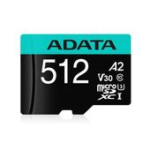 ADATA Karta microSD Premier Pro 512 GB UHS1 U3 V30 A2 + adapter - AUSDX512GUI3V30SA2-RA1 - Zdjęcie 2