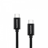 ADATA Kabel USB-C do USB-C 2.0/100W 100cm czarny - CACC-100PN-BK - Zdjęcie 1