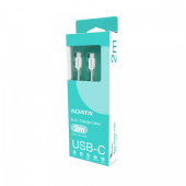 ADATA Kabel USB-C do USB-C 2.0/100W 200cm biały - CACC-200PN-WH - Zdjęcie 2
