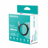 ADATA Kabel USB-C2 do USB-C 3.2g2/100W 100cm magnetyczny - CACCU3-100W-100AN-BK - Zdjęcie 8