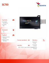 ADATA Dysk zewnętrzny SSD SC730 1TB USB 3.2C/A 600/600MB/s czarny - SC730-1T-CACTI - Zdjęcie 7