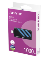 ADATA Dysk SSD External SC735 1TB U3.2C 1000/1000MB/s Blue  - SC735-1000G-CCBK/BU - Zdjęcie 1