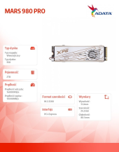 ADATA Dysk SSD XPG MARS 980 PRO 2TB PCIe 5x4 14/13 GB/s M2 - SMAR-980P-2TCI - Zdjęcie 7
