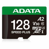 ADATA Karta microSD Speed Plus 128GB UHS1 U3 V30 A2 180/160 MB/s - UD128GUI3V30A2SP-RA1 - Zdjęcie 2