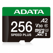 ADATA Karta microSD Speed Plus 256GB UHS1 U3 V30 A2 180/160 MB/s - UD256GUI3V30A2SP-RA1 - Zdjęcie 2