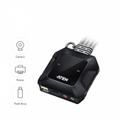 ATEN Przełącznik KVM z 2 portami USB 4K HDMI ze zdalnym selektorem portów - CS22H - Zdjęcie 5