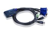 ATEN PRZEŁĄCZNIK KVM 2  PORTY USB VGA CS62US  - CS62US - Zdjęcie 1