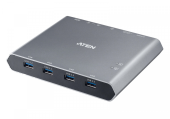 ATEN Przełącznik 2-Port 4K DP USB-C KVM Dock Switch with Power  - US3311 - Zdjęcie 1