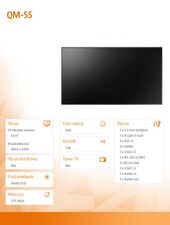 AG NEOVO Monitor 55 cali QM-55 24/7 LED VA 4K 350cd/m2 4000:1 2xHDMI DVI-D VGA USB GŁOŚNIK RJ45, czarny - QM-55 - Zdjęcie 9