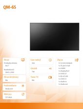 AG NEOVO Monitor 65 cali QM-65 LED VA UHD 350cd/m2 4000:1 DP HDMI DVI 24/7, czarny - QM-65 - Zdjęcie 9