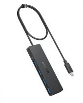 Anker Hub 4w1 5Gbps USB-C Czarny  - A8309G11 - Zdjęcie 1