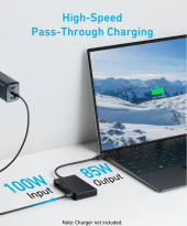 Anker Hub 332 USB-C 5w1 4K HDMI Single Display czarny  - A8356G11 - Zdjęcie 2