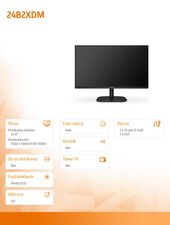 AOC Monitor 24B2XDM 23.8 VA DVI  - 24B2XDM - Zdjęcie 5