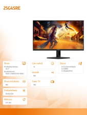 AOC Monitor 25G4SRE 24.5 cala Fast IPS 300Hz HDMIx2 DP  - 25G4SRE - Zdjęcie 6