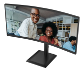 AOC Monitor CU34E4CV 34 cale 120Hz Curved VA HDMIx2 DP RJ45 HAS Głośniki  - CU34E4CV - Zdjęcie 2