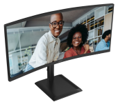 AOC Monitor CU34E4CV 34 cale 120Hz Curved VA HDMIx2 DP RJ45 HAS Głośniki  - CU34E4CV - Zdjęcie 3