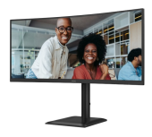 AOC Monitor CU34E4CV 34 cale 120Hz Curved VA HDMIx2 DP RJ45 HAS Głośniki  - CU34E4CV - Zdjęcie 5