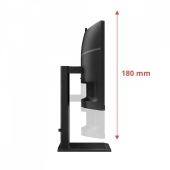 AOC Monitor 34 cale CU34E4CW Curved VA 120Hz HDMIx2 DP RJ45 USB-C HAS Kamera - CU34E4CW - Zdjęcie 7