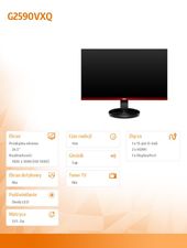 AOC Monitor 24.5 G2590VXQ LED 1ms 75Hz DP HDMIx2 Głośniki - G2590VXQ - Zdjęcie 3