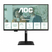 AOC Monitor Q27P4CV 27 cali IPS 120 Hz HDMI DP RJ45 USB-C Pivot Głośniki  - Q27P4CV - Zdjęcie 1