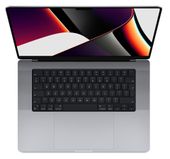 MacBook Pro 16: Apple M1 Pro chip with 10 core CPU and 16 core GPU, 512GB SSD - Space Grey - MK183ZE/A - Zdjęcie 1