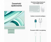 APPLE IMAC 24 cale GRN/8C CPU/8C GPU/8GB/256GB  - MQRA3ZE/A - Zdjęcie 3