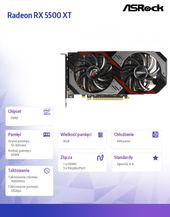 ASROCK Karta graficzna Radeon RX 5500 XT Phantom Gaming D 8G OC 128bit 3DP/HDMI  - RX5500XT PGD 8GO - Zdjęcie 2
