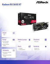 ASROCK Karta graficzna Radeon RX 5600 XT Challenger D 6G OC 192bit GDDR6 HDMI/3DP - RX5600XT CLD 6GO - Zdjęcie 5