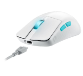 ASUS Mysz bezprzewodowa ROG Harpe Ace Aim LAB Edition White  - 90MP02W0-BMUA10 - Zdjęcie 4