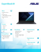ASUS Notebook ExpertBook B1 B1403CVA-S67343X Core 5 210H 16GB/512GB/W11Pro - B1403CVA-S67343X - Zdjęcie 8