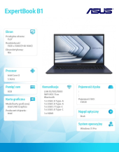 ASUS Notebook B1502CBA-BQ0148X i3 1215U  8/512/int/15  - B1502CBA-BQ0148X - Zdjęcie 8