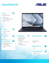 ASUS Notebook ExpertBook B5 B5404CMA-Q50339X Ultra 5 125H 16GB/512GB/W11P - B5404CMA-Q50339X - Zdjęcie 8