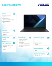ASUS Notebook ExpertBook BM1 BM1403CDA-S60101X - R5 7535U/16GB/512GB/14 FHD/Win 11 PRO/3YRS - BM1403CDA-S60101X - Zdjęcie 5