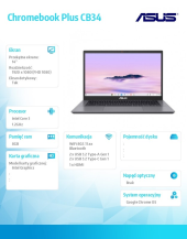 ASUS Notebook Chromebook Plus CB3402CVA-MW0517  - CB3402CVA-MW0517 - Zdjęcie 6
