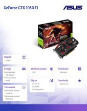 ASUS Karta graficzna GeForce GTX 1050 TI OC 4GB 128BIT DVI/HDMI/DP - CERBERUS-GTX1050TI-O4G - Zdjęcie 7