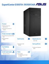 ASUS Komputer ExpertCenter D300TA-310100134R i3-10100 8/256/w10 PRO ; 3 lata NBD - D300TA-310100134R - Zdjęcie 2