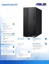 ASUS Komputer ExpertCenter D5 D500ME-713700280X - i7-13700 vPro/16GB/512GB/DVD-RW/W11 PRO - D500ME-713700280X - Zdjęcie 2