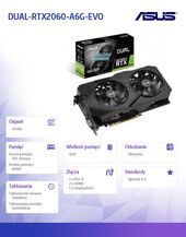 ASUS Karta graficzna DUAL GeForce RTX 2060 A6G 6GB GDDR6 192BIT DP/2HDMI  - DUAL-RTX2060-A6G-EVO - Zdjęcie 2